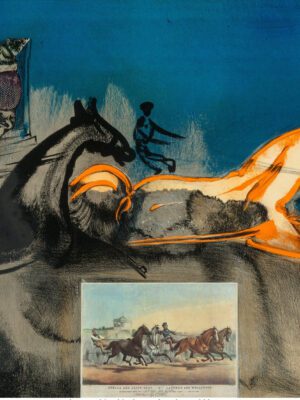 Salvador DALI - "Currier & Yves - American Trotting Horses #2"