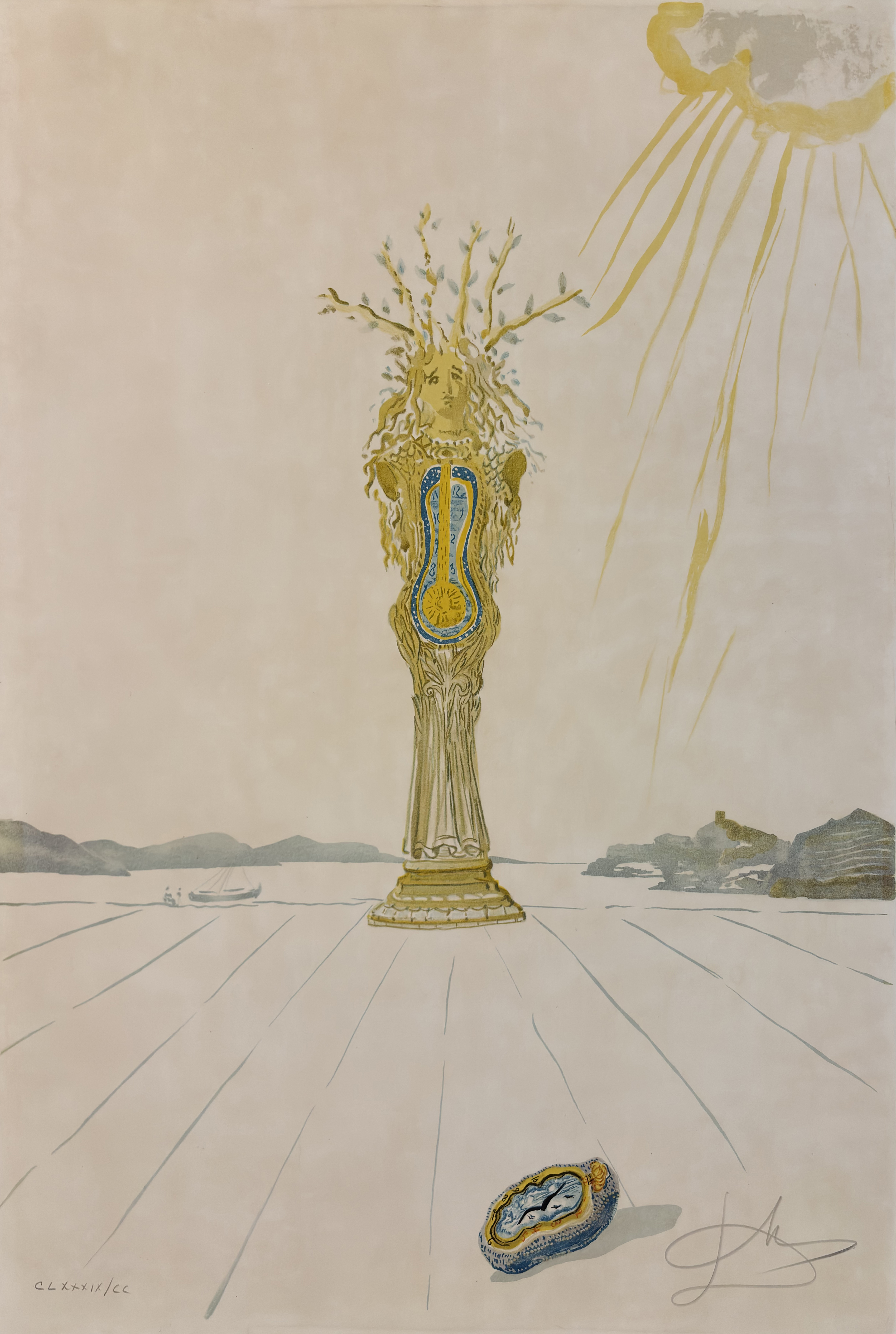 Salvador DALI - "Time - Barometer Woman (Daphne)" (“South America” Edition)